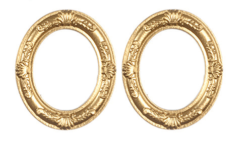 Gold Oval Frames, 2 pc.
